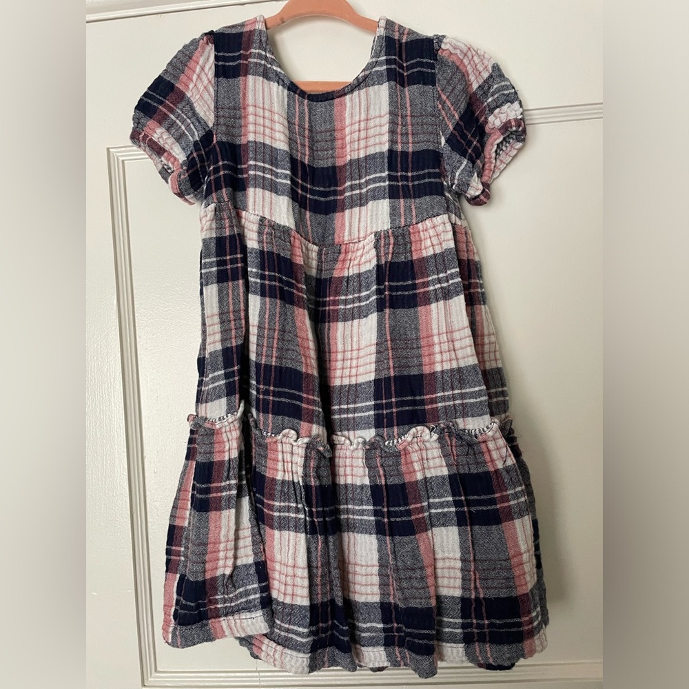 Tucker & Tate Girls plaid swing dress size 5